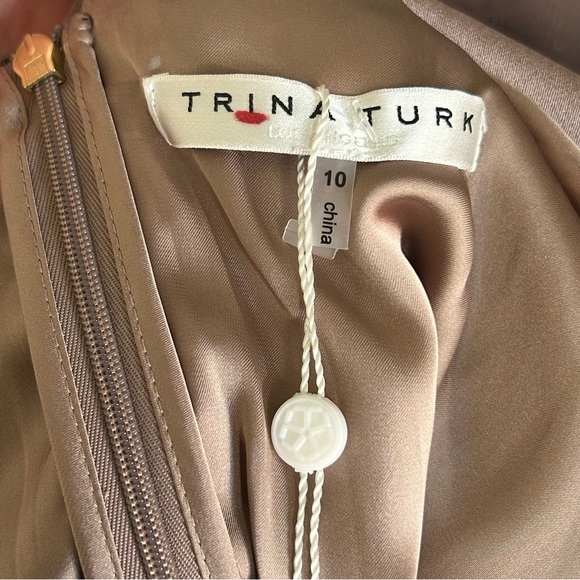 SOLD Trina Turk NWT Asume Jumpsuit in Champagne- Size 10 - Picture 11 of 15